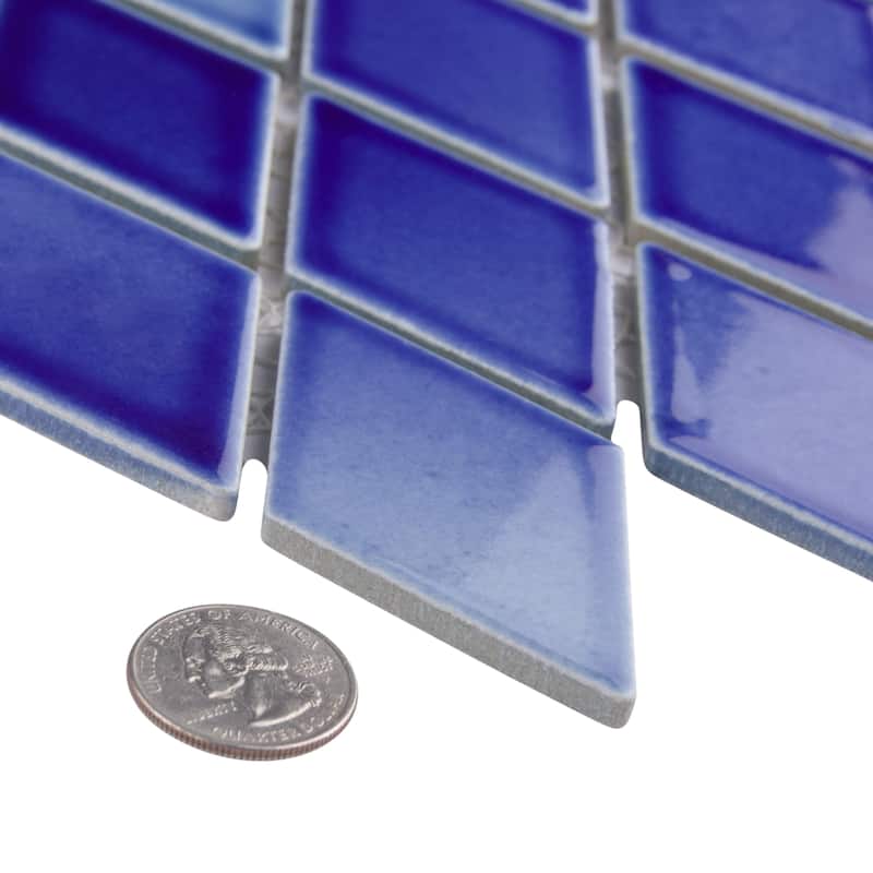 Merola Tile Hudson Kite Niagara 10-1/4" x 11-3/4" Porcelain Floor and Wall Mosaic Tile - Case (10 Tiles)