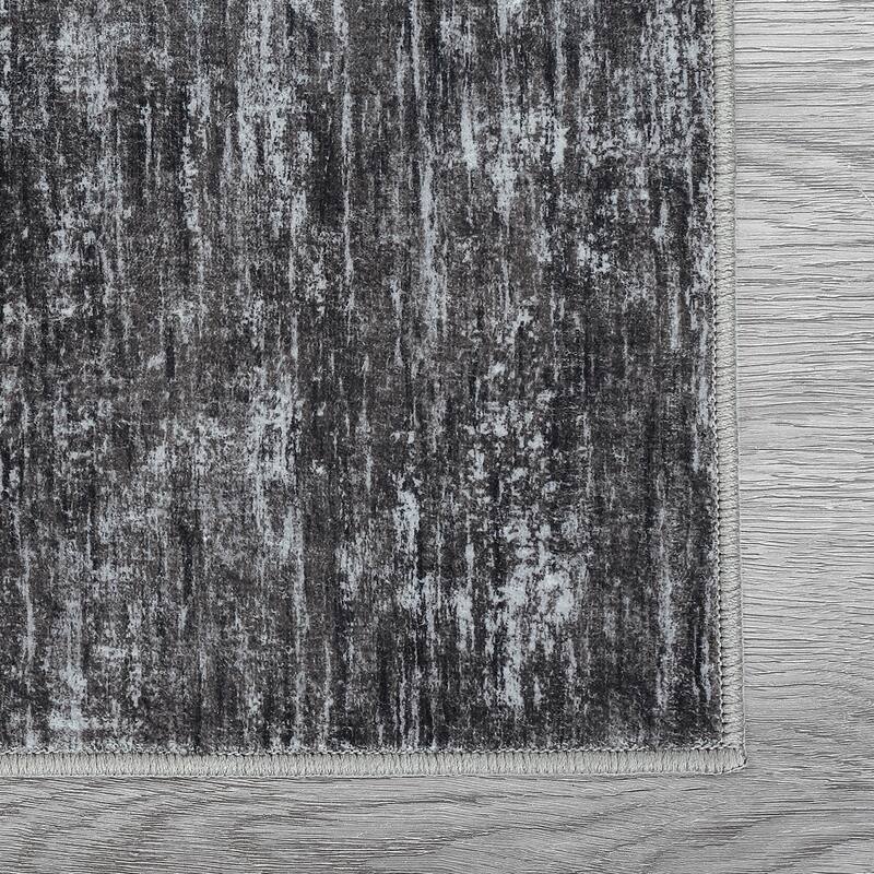 Rugs for Living Room Modern Abstract Area Rug Non-Slip Low Pile Accent Rug Soft Foldable Solid Rug