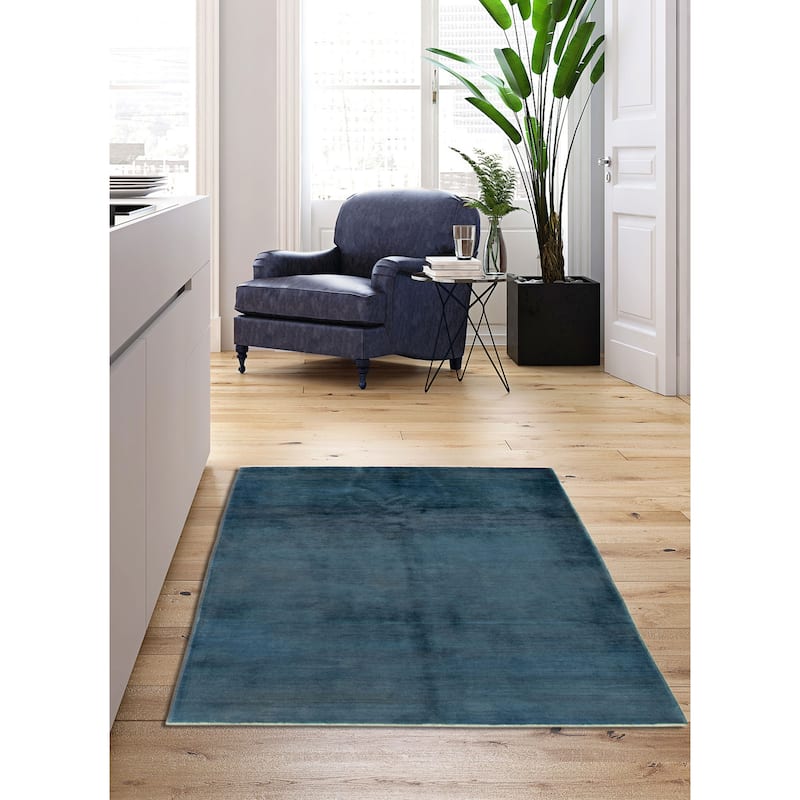Pak Finest Gabbeh Blue Rug 4'3" x 5'9" - 4'3 x 5'9