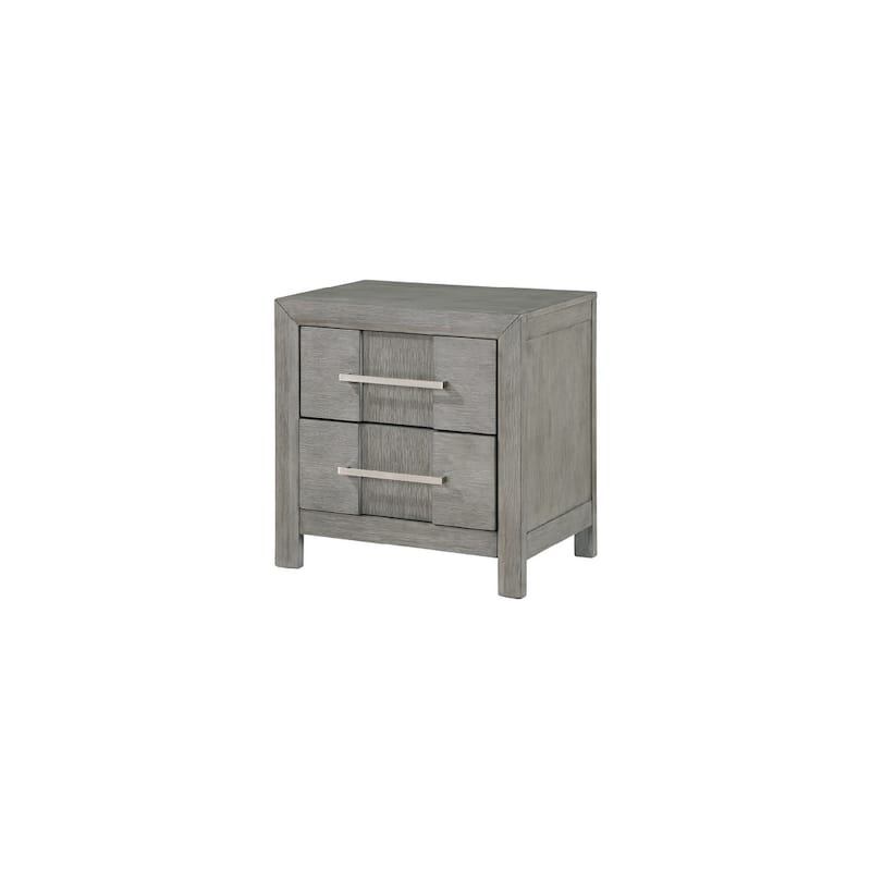 Modern Style 2-Drawer Nightstand Made with Wood