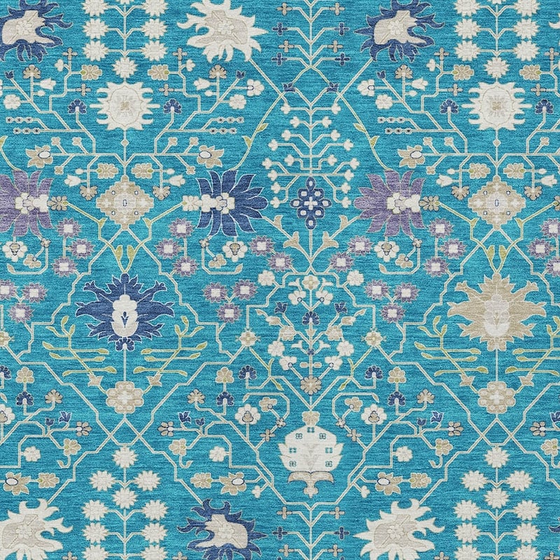 HomeRoots Oriental Traditional Rectangle Outdoor Rug