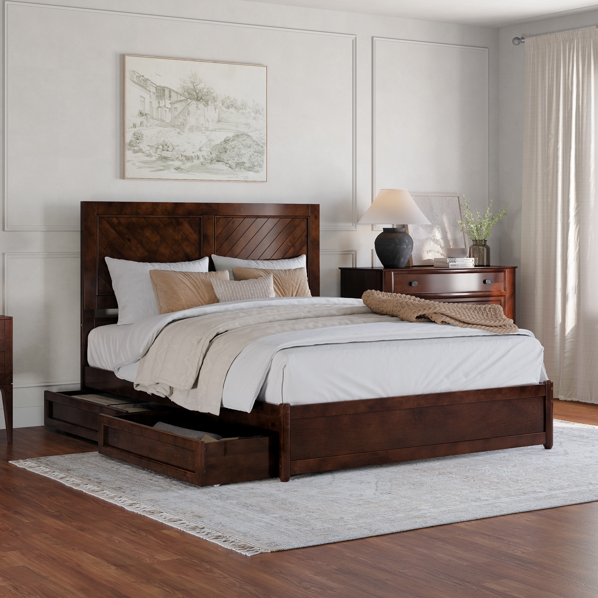Clayton Platform Bed with Storage Drawers