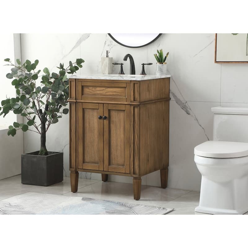 Elegant Lighting VF12524 Park Avenue 24" Free Standing Single Basin