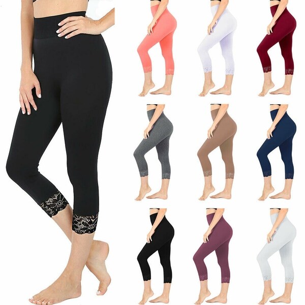 nylon capri workout pants