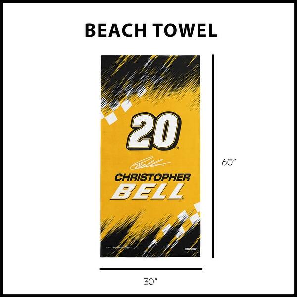 dimension image slide 12 of 19, NASCAR Simple Speed Beach Towel