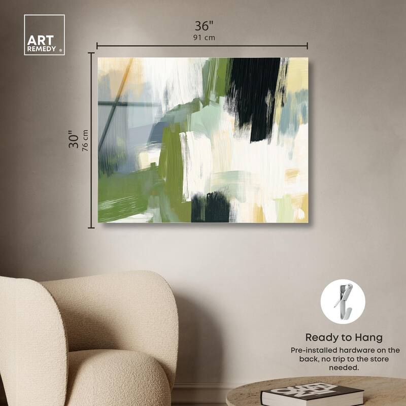Moss Layers I Acrylic by Art Remedy, Ready to Hang