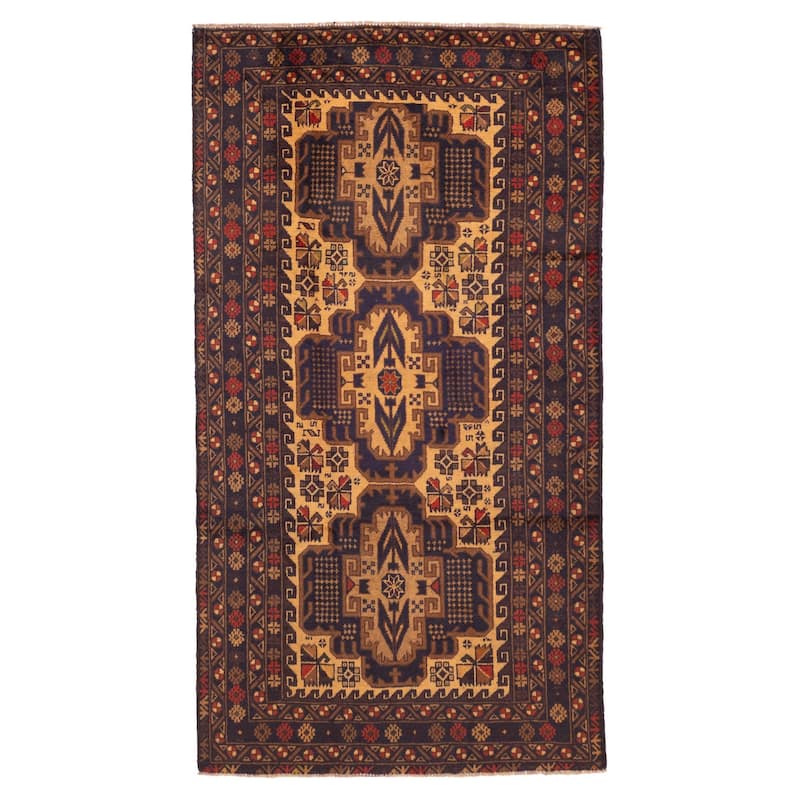 ECARPETGALLERY Hand-knotted Teimani Beige Wool Rug - 3'4 x 6'5