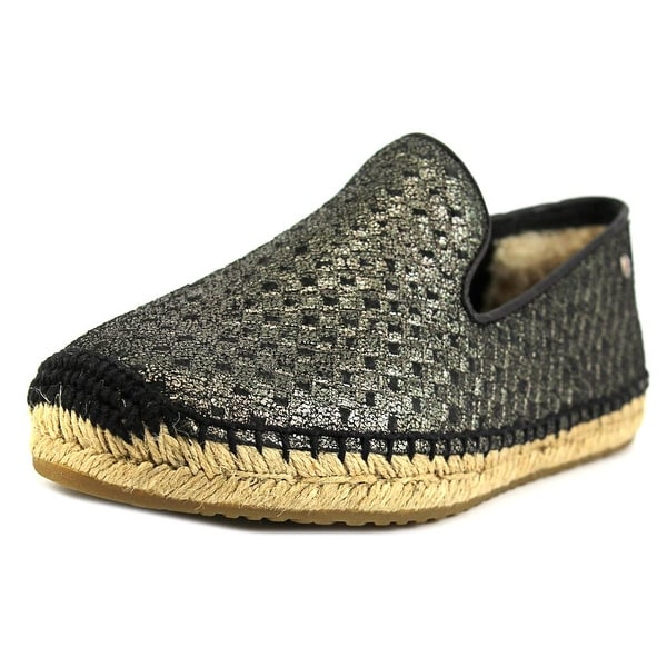 Ugg Australia Sandrinne Metallic Basket Women Round Toe Leather Espadrille