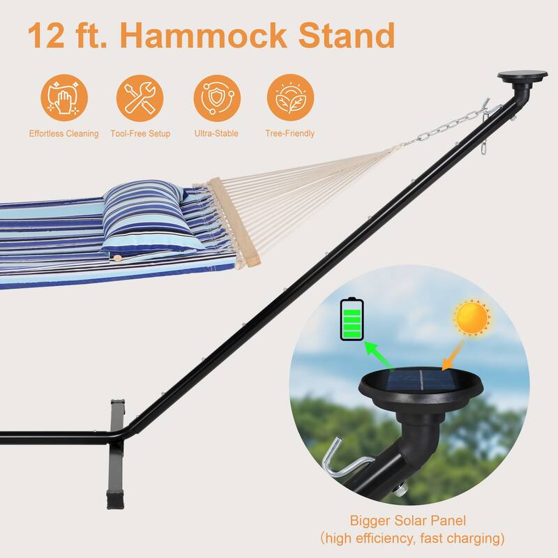 12 ft. Hammock with Stand - 149.6*55.1*45.3