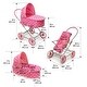 preview thumbnail 40 of 42, Badger Basket Just Like Mommy 3-in-1 Doll Pram/Carrier/Stroller