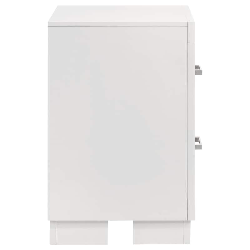Jessica Contemporary 2-drawer Nightstand