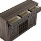 preview thumbnail 17 of 23, 54" Farm Style Wood Buffet Bar Cabinet w/Wine & Glass Rack
