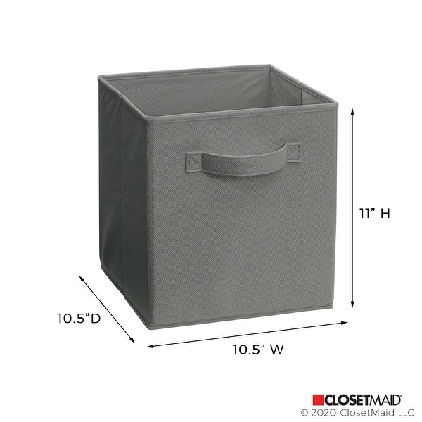 dimension image slide 10 of 12, ClosetMaid Cubeicals 11-inch Fabric Drawer