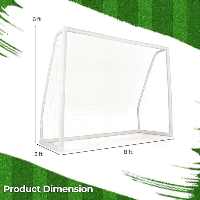 All Weather Soccer Football Training Equipment w/ Anti-tearing Net