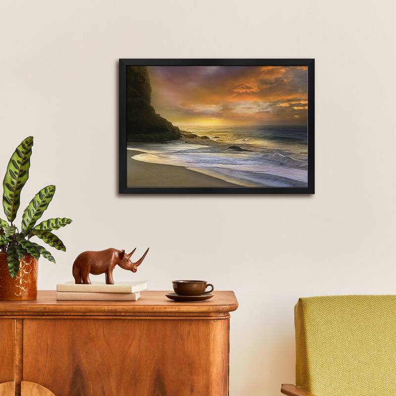 Morning Fire Premium Framed Poster by Mike Calascibetta
