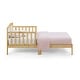 preview thumbnail 12 of 27, Wooden Toddler Bed, 53 x 29.5 x 24.50 Inch Crib, Stylish Style for Kids Bedrooms