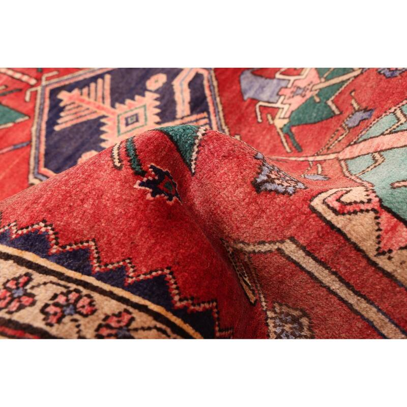 ECARPETGALLERY Hand-knotted Konya Anatolian Red Wool Rug - 3'7 x 10'9