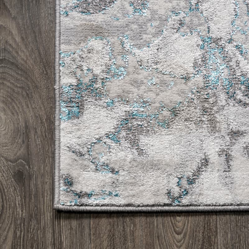 JONATHAN Y Batten Marbled Abstract Area Rug