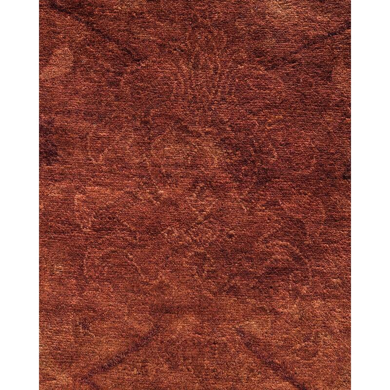 Overdyed, One-of-a-Kind Hand-Knotted Area Rug - Brown - 6' 1" x 9' 2"