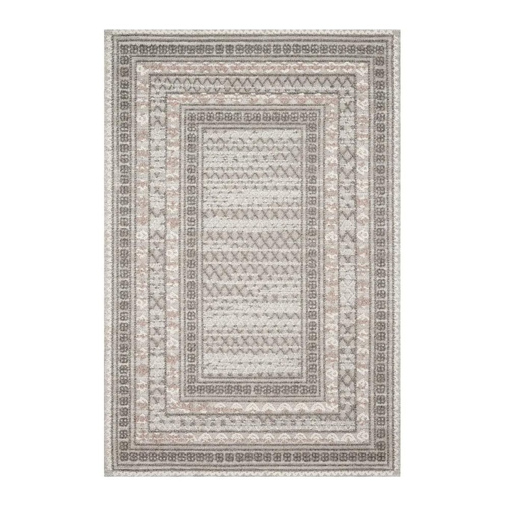 Alexander Home Denise Border Textured Indoor / Outdoor Area Rug