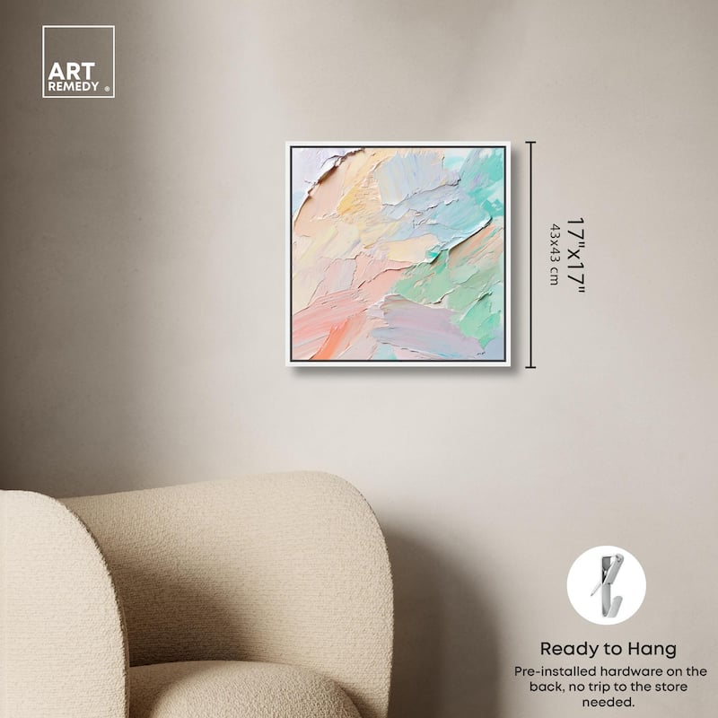Flowing Mousse III Canvas by Art Remedy