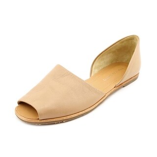 franco sarto peep toe flats