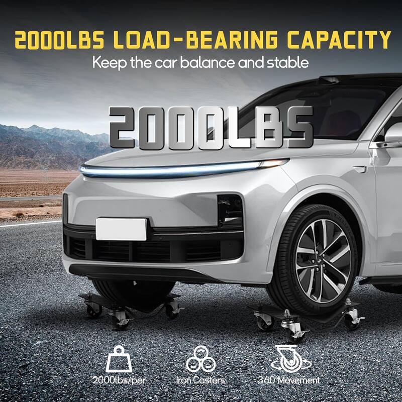 Heavy Duty Vehicle Wheel Dollies for Moving Cars, Trucks, SUVs