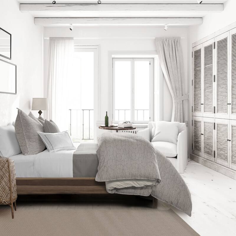 Nadine Mink Twin Comforter & 1 Sham Set, plus 1 bonus cushion