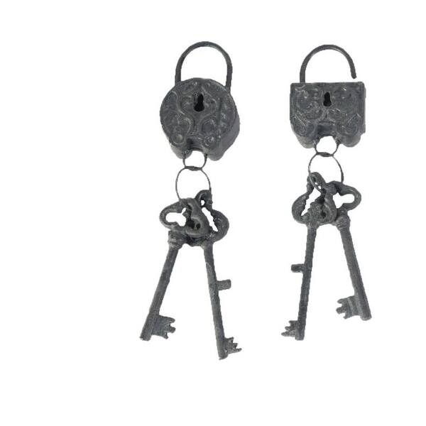 Shop Decorative 4 Piece Lock And Key Set Wall Accent Antique