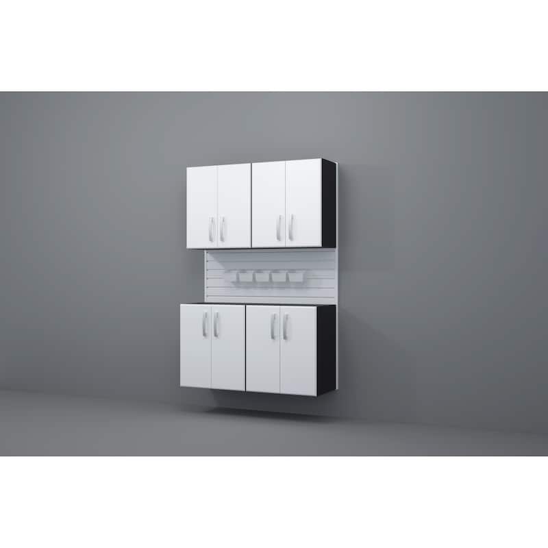 10 Piece Slatwall Panel, Cabinet, Bin Storage Set