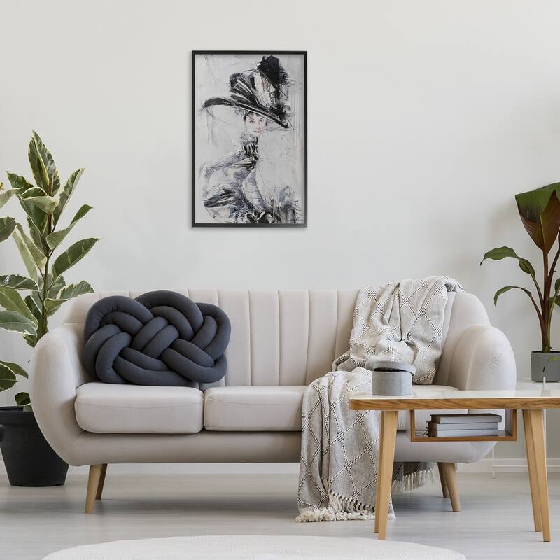 Stupell Abstract Sophisticated Audrey Framed Giclee Art Design By Lucille Lee