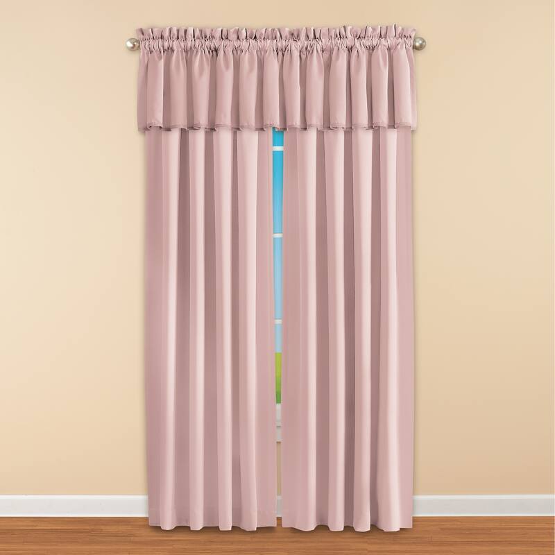 Madison Room-Darkening Solid Color Window Valance - 54" x 18"