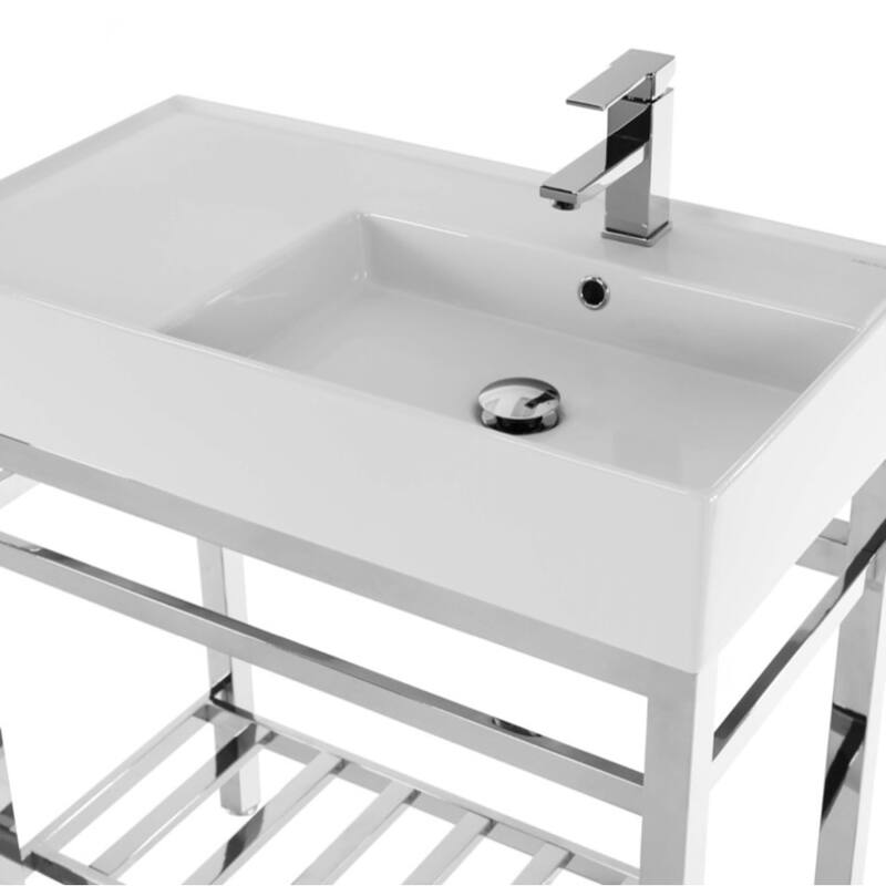 Nameeks Scarabeo 5118-CON2-One Hole Teorema 2 31-7/8" Rectangular