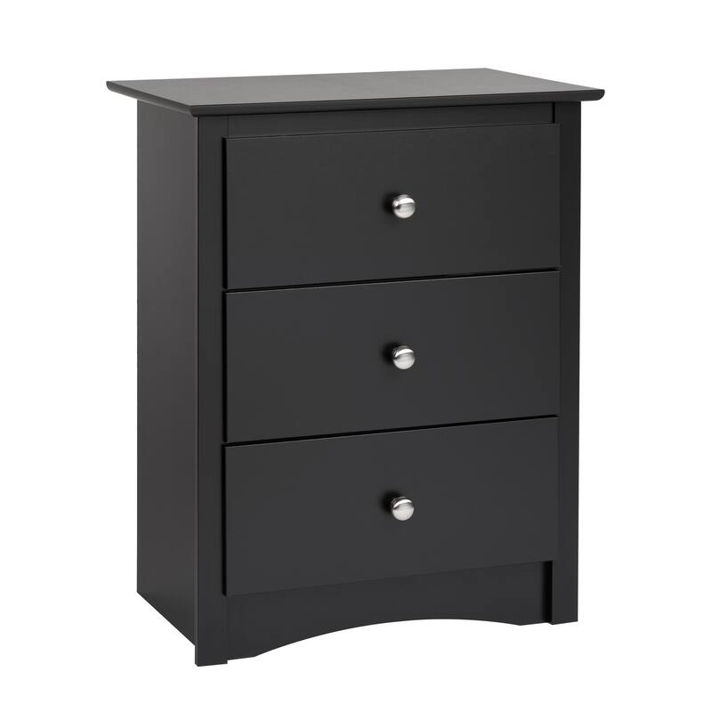 Prepac 3-Drawer Tall Nightstand