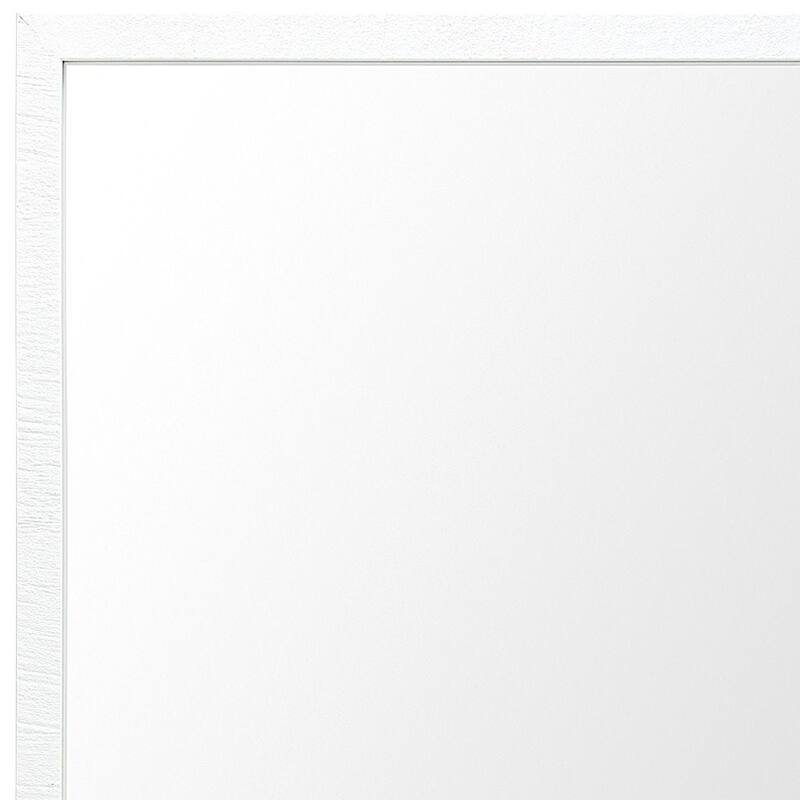 HomeRoots 32" White Framed Bathroom Vanity Mirror - 25.50 in. x 31.50 in. x 1.75 in.