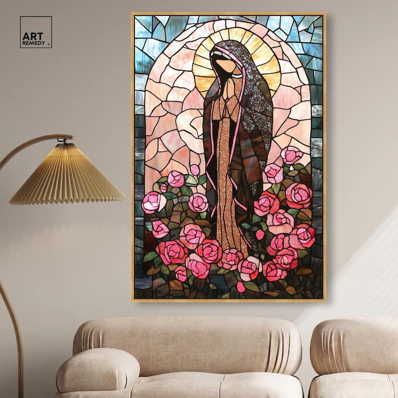 Glass Rosarium Guardian Canvas by Art Remedy