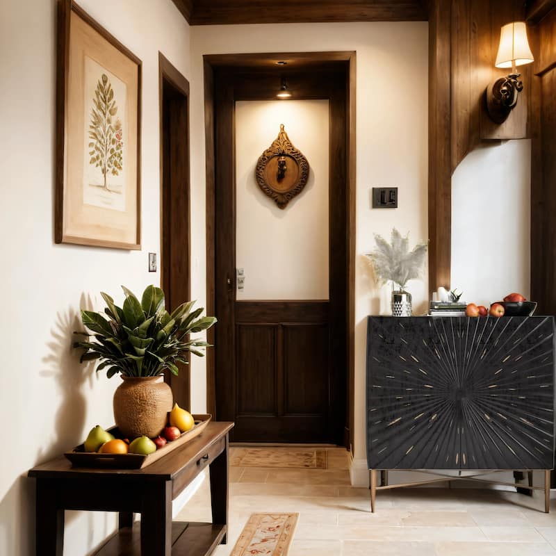 2 Door Vintage Accent Cabinet