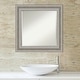 preview thumbnail 24 of 36, Beveled Bathroom Wall Mirror - Parlor Silver Frame