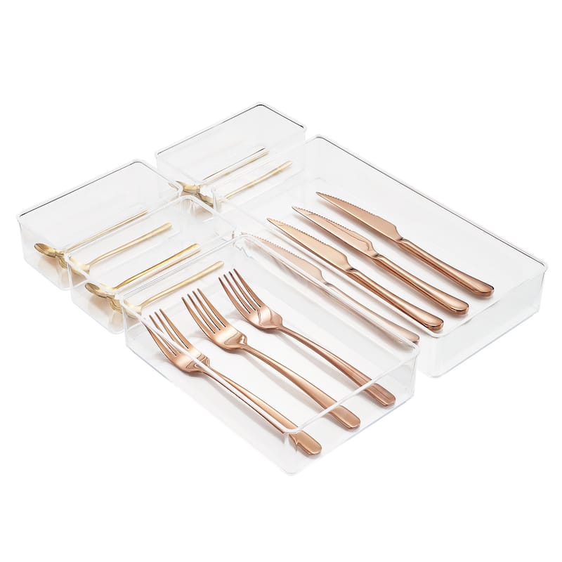 Sorbus Clear Drawer Organizer Set for Kitchen Storage (5-Piece)