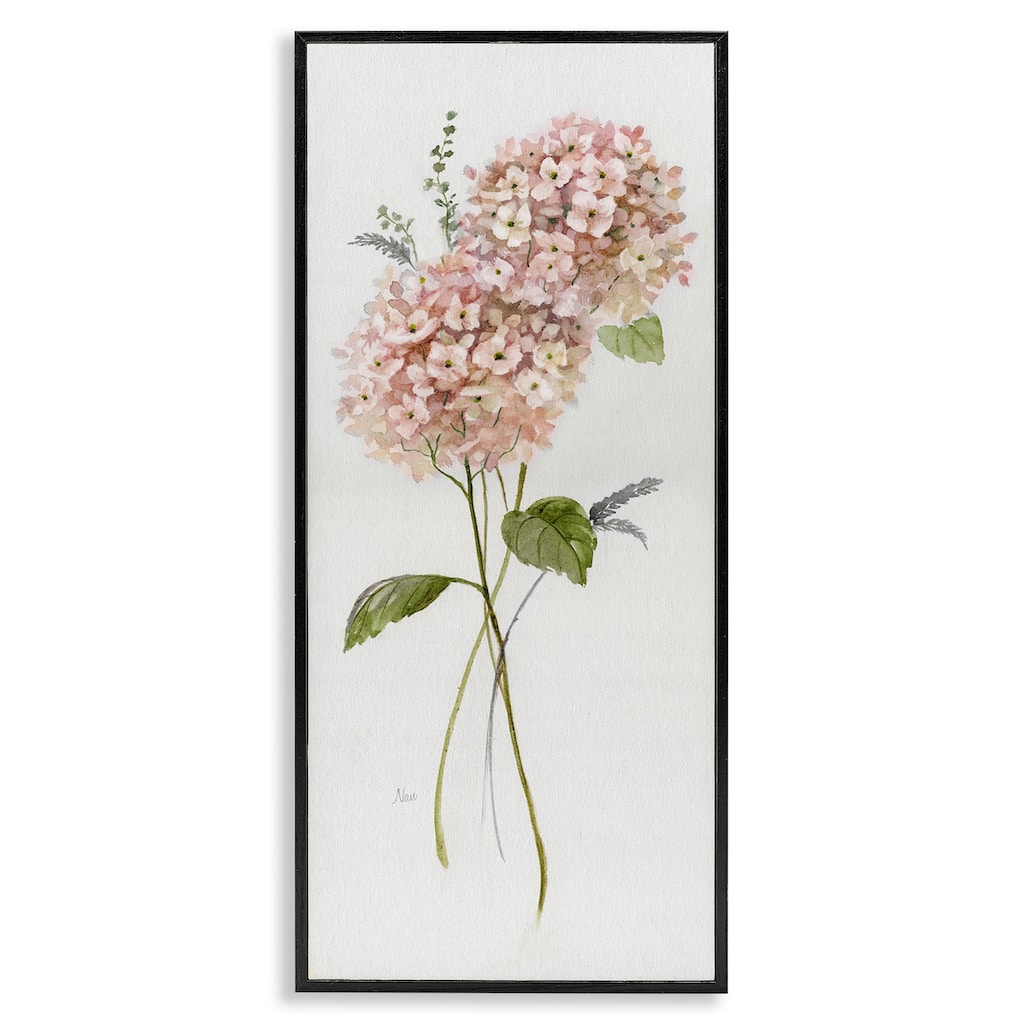 Stupell Pink Hydrangea Duo Framed Giclee Art Design By Nan