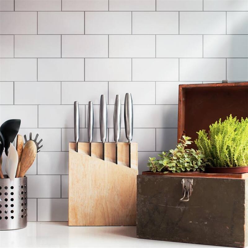 Merola Tile Crown Heights Matte White 3" x 6" Ceramic Wall Tile