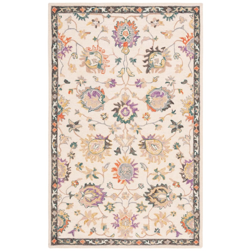 SAFAVIEH Handmade Blossom Jacoba Floral Wool Rug