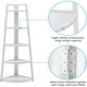 preview thumbnail 6 of 20, 70 inch Tall Corner Shelf, Rustic Ladder Corner Bookshelf Bookcase