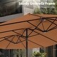preview thumbnail 5 of 10, MAISON ARTS 15ft Double-Sided Patio Extra Large Twin Umbrella with Base Included