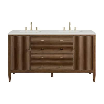 James Martin Vanities 485-V60D-3LDL Myrrin 60" Double Basin Wood
