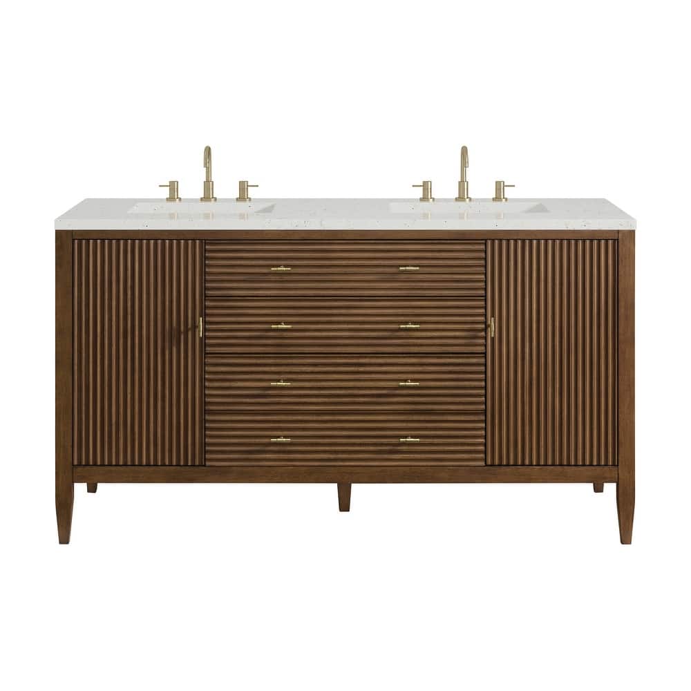 James Martin Vanities 485-V60D-3LDL Myrrin 60" Double Basin Wood