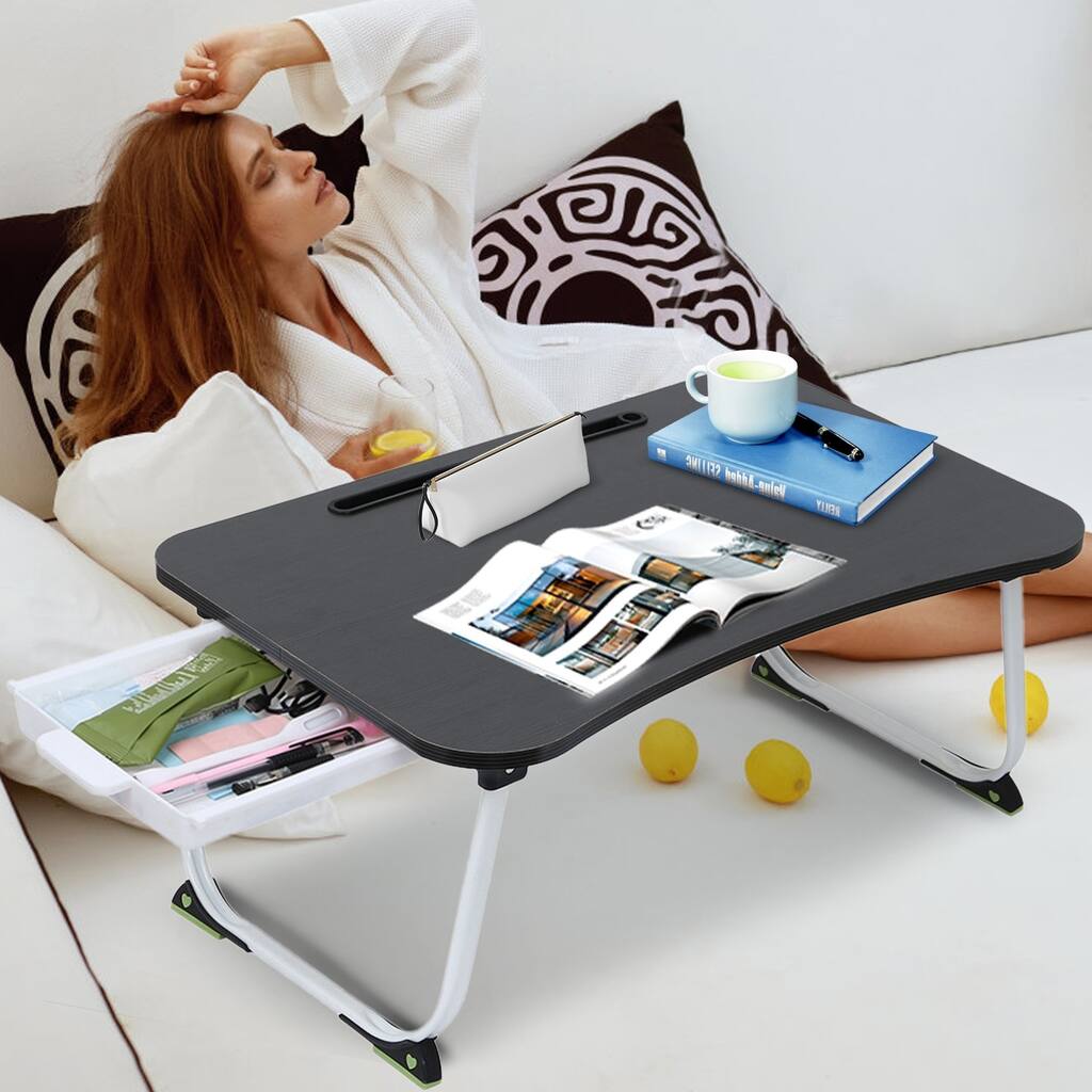 Large Bed Tray Foldable Portable Multifunction Laptop Desk Lazy Laptop Table