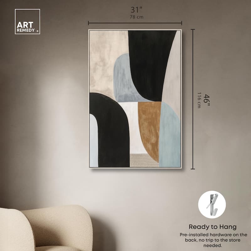 Interlocking Segments I Canvas by Art Remedy