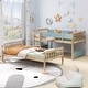 preview thumbnail 18 of 22, Costway Twin Over Twin Bunk Bed Solid Wood Bed Frame with Ladder