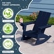 preview thumbnail 49 of 68, Shoreside Kids Outdoor Poly Adirondack Rocking Chair with Cup Holder (Set of 2)